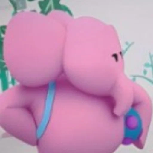 ein spielzeug, rosa elefant, lass uns pocoyo gehen, tanzendes nilpferd, stangen des rosa elefanten