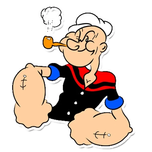 popeye le marin, épinards de papaye de marin, cartoon de papaye marin, personnages de papaye marin, le marin qui mange des épinards