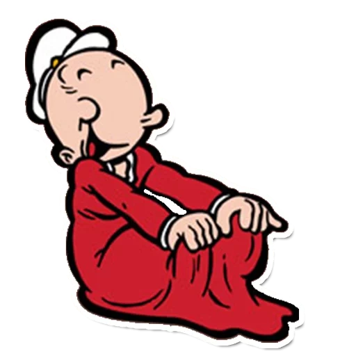 clipart, humano, filho, ilustração, sweet pea popeye