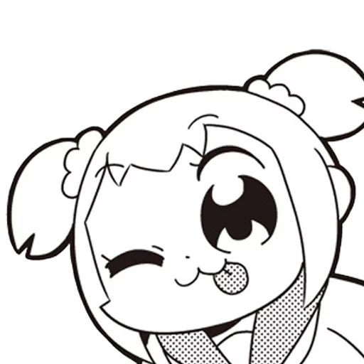 pack, pop team epic, emoji burung beo, anime doodle, pop team epic popuko