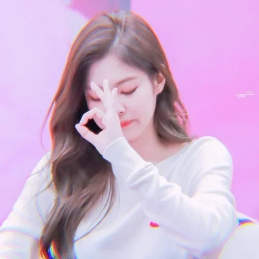 giovane donna, jennie meme, rosa nero, blackpink jennie, jennie black pink