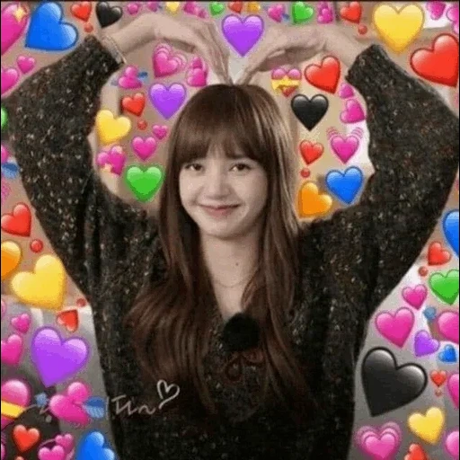 gadis, blackpink, jennie lisa, lalisa manoban, lalisa manoban heart