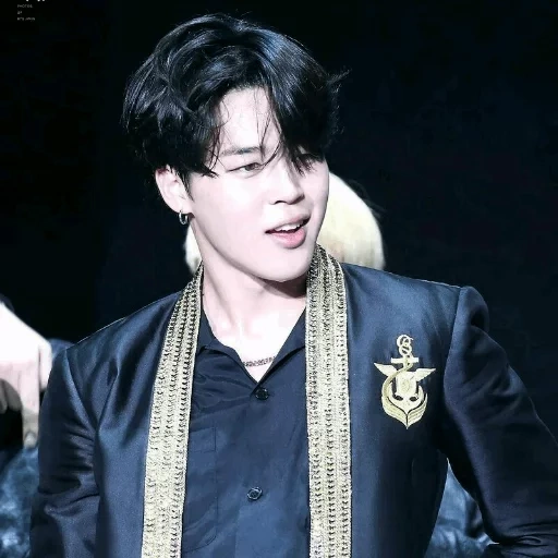 bts jimin, park jimin, bangtan boys, chimin black, rambut hitam chek min