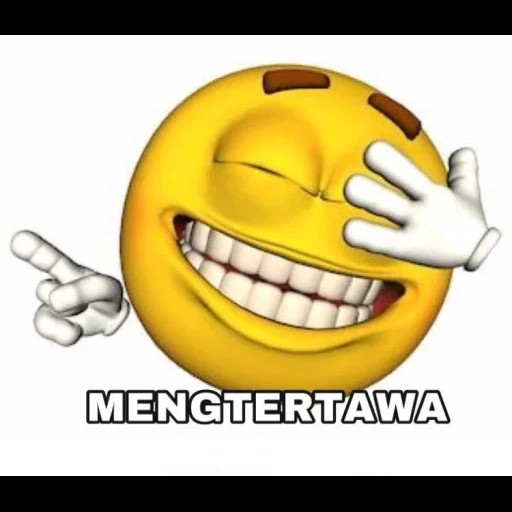 smiley tertawa, emosi tersenyum, senyum tertawa, emotikon lucu, mengejek smiley