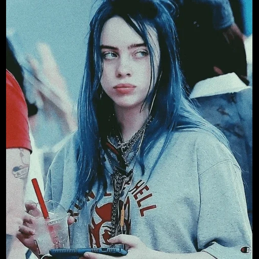 бии айлиш, билли айлиш, billie eilish, билли айлиш голубой, билли айлиш синие волосы