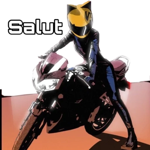 animação de motocicleta, moto menina, arte moto menina, anime durarar ciclista, motocicleta celti sturluson