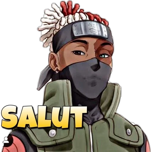 naruto, kripps art, naruto mit schwarzer haut, xxxtentacion naruto, maske des achtfachen naruto