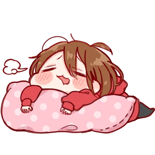 chibi, imagen, chibik está durmiendo, chibik dormido, tocos japonés kawaii amor