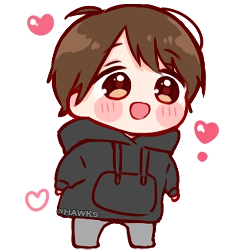 chibi, imagen, chibi bts, jungkook chibi, chibi bts chonguk