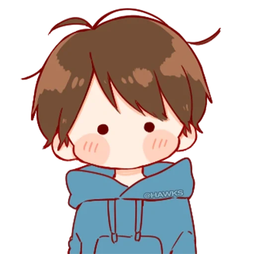 imagen, chibi boy, chicos de anime, los dibujos de anime son lindos