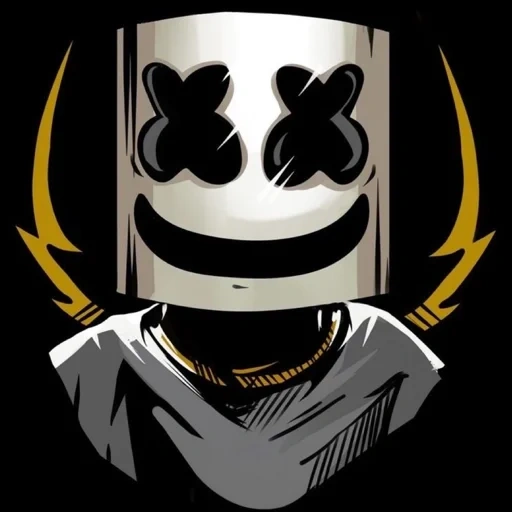 marshmello, маршмеллоу 4к, маршмеллоу диджей, маршмеллоу диджей арт, картины пацанов маршмеллоу