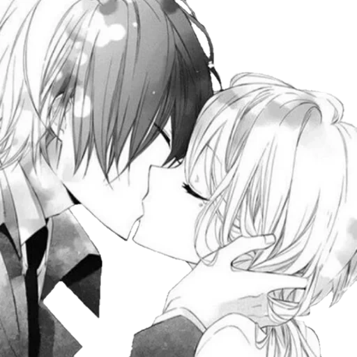 manga of a couple, anime couples, anime manga, anime kiss, anime pairs of manga