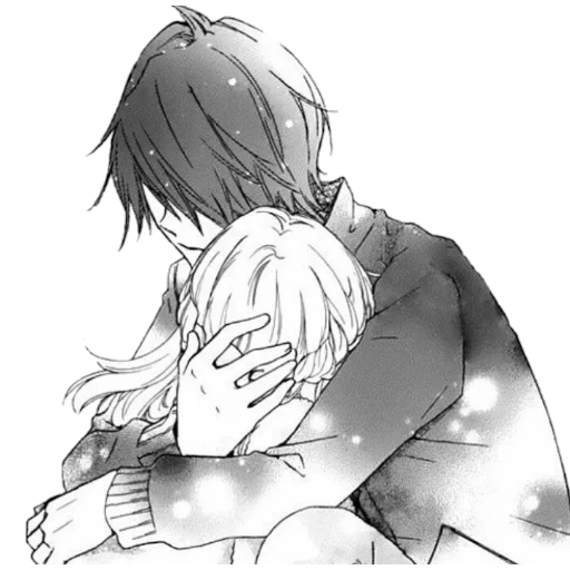 kuhn umarmt, umarmen sie die comics, anime paar manga, horimiya's umarmung anime