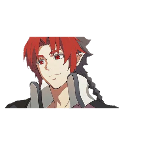 crowley eusford, karakter anime, malaikat bersayap enam terakhir crowley, karakter anime rambut merah, malaikat bersayap enam terakhir crowley eusford