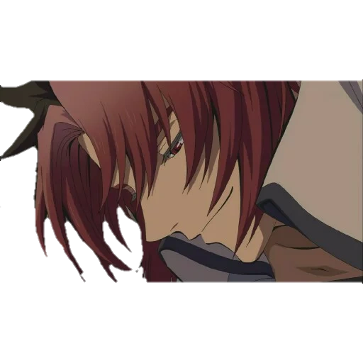 animação, crowley yusford, personagem de anime, personagem de anime de cabelo vermelho, captura de tela de crowley yusford hinoa