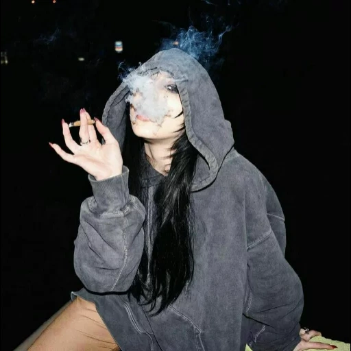 jovem, vá para o inferno, killstation, fumando garota, estética de toopoor