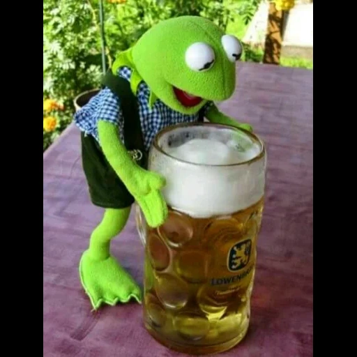 thermos cup, frog beer, justin bieber, komi frog, comet the frog