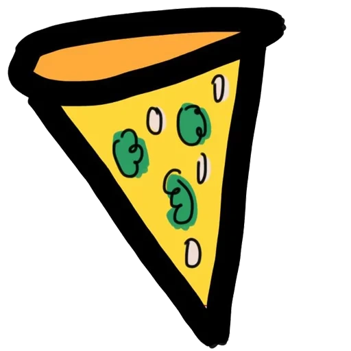 la pizza, la pizza, pizza chibi, pizza slice, icona della pizza al formaggio