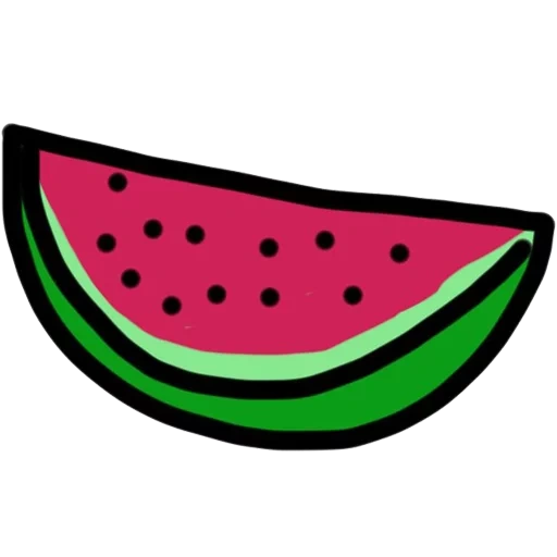 watermelon, un morceau de pastèque, tranches de pastèque, tranches de pastèque, cartoon de tranches de pastèque