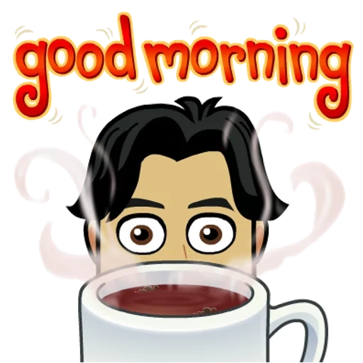 una taza, taza, cafetería, buenos días, beber café clipart bitmoji