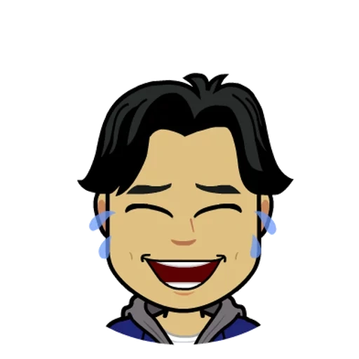 asiático, el hombre, humano, thomas wang, bitmoji chico