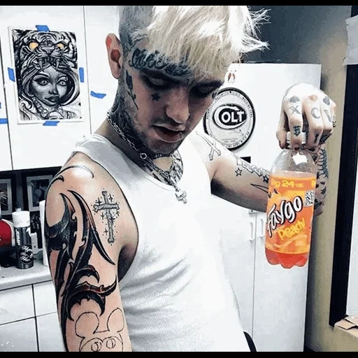 necesito, lil peep, lil peep tattoo, lil peep hellboy, tatuajes lil peep