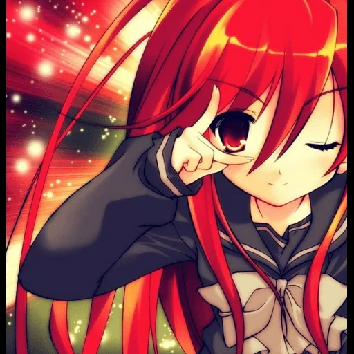 аниме, шана аниме, красное аниме, аниме девушки, shakugan no shana