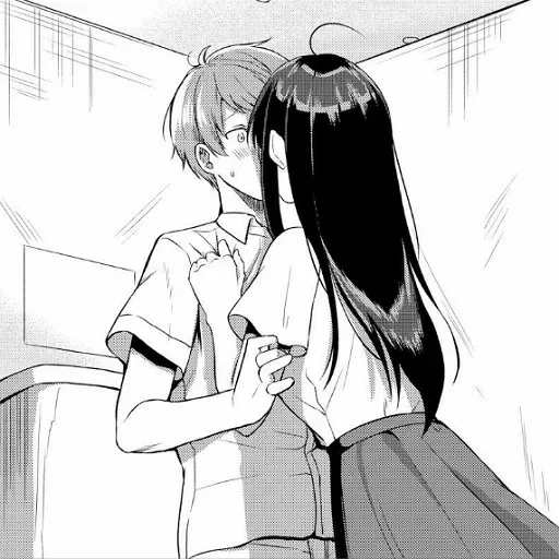 manga, manga of a couple, anime couples, manga sweet, lovely anime couples