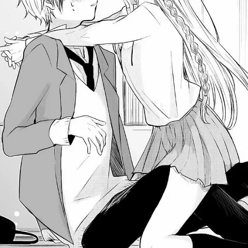 manga pasangan, pasangan anime, manga anime, ciuman anime, gambar uap anime