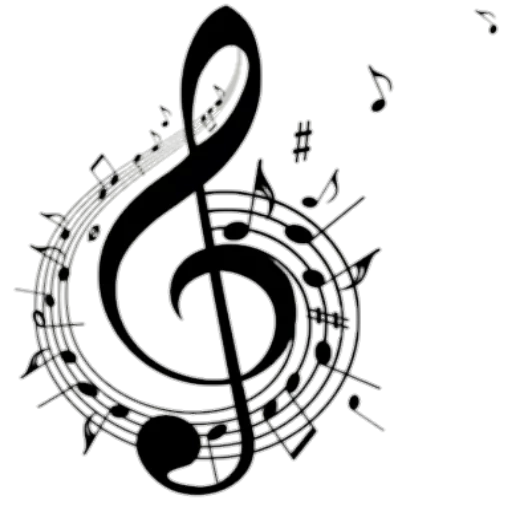 ноты, music, символ музыки, музыкальный ключ, музыкальные символы