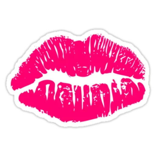 клипарт, pink lips, вектор губы, губы без фона, губы иллюстрация