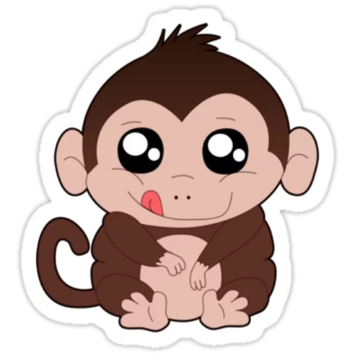 маленькой обезьянки, милая обезьянка рисунок, рисунки милых обезьянок, милые мультяшные обезьяны, мини рисунки милой обезьянки