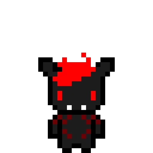 skin demon, skins minecraft, nicky minecraft, demon 2d sprite, demon pixel art