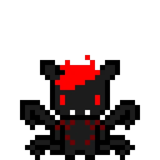 arte de pixel, arte de pixel, píxel de diablo, litten pokemon pixel art, píxel art pokhemon umbreon