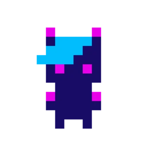 pixel art, skins minecraft, nicky minecraft, personnages pixel art, skins violets noirs