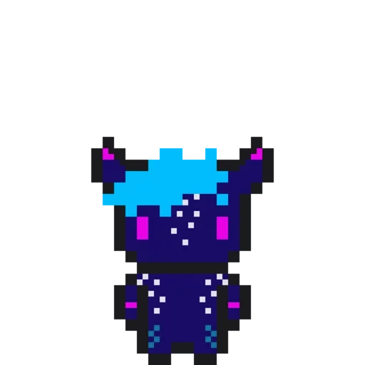 arte de pixel, crub terraria, monstro de pixel, skin caos minecraft, monstro roxo de pixels