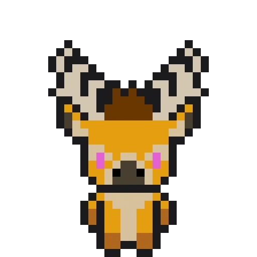 pixel art, pixel art, chat de pixel, art fox pixel, girafe de pixel