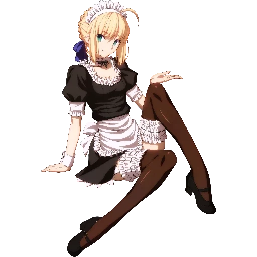 saber maid, saber maid rin, faith siber maid, saber anime maid, tosaka saber is maid