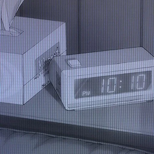 ideia, bergerak, jam alarm anime, anime meja jam alarm, bts 0000 zero o clock