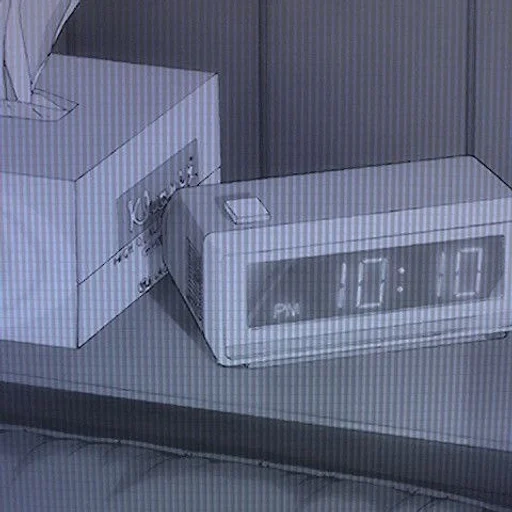 ideia, portable, réveil anime, cuillère à soupe d'anime, bts 00 00 zero o horloge