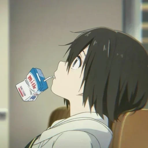 аниме парни, аниме пьет сок, аниме персонажи, аниме кун молоком, юдзуру нисимия аниме