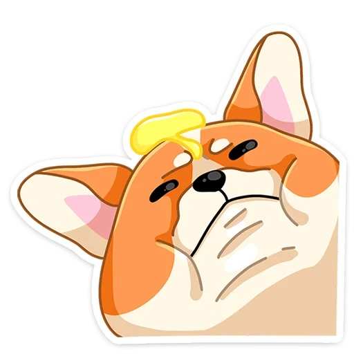 corgi, big horizon, blimchik sticker dog