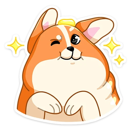 yoshi, iris, corgi, blimchik sticker dog