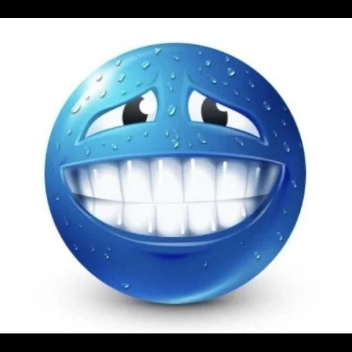 senyum berwarna biru, blue smiley, selamat smiley, blue smiley, meme biru smiley