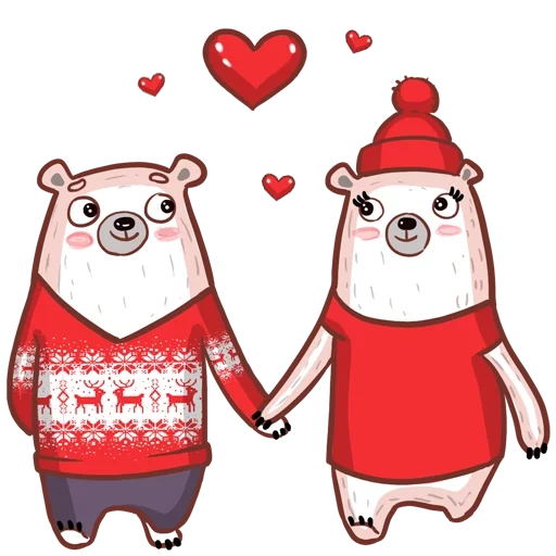 mishki, amour, 14 février, pamp bear, saint valentin