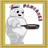 chef panda, urso polar, itens na mesa, griffin dos desenhos animados, brian griffin snoopy