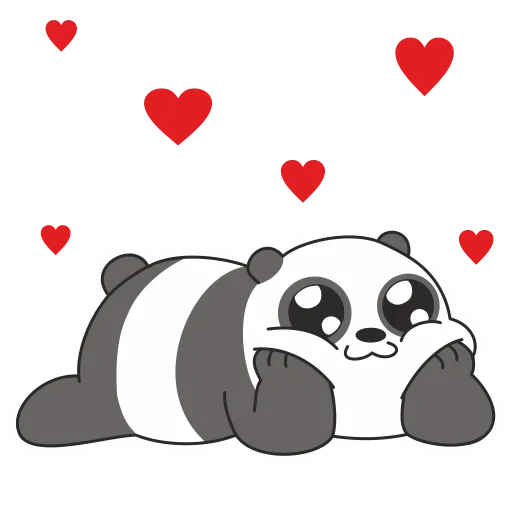 panda, panda é querido, desenho do panda, os desenhos de panda são fofos, panda é um desenho doce