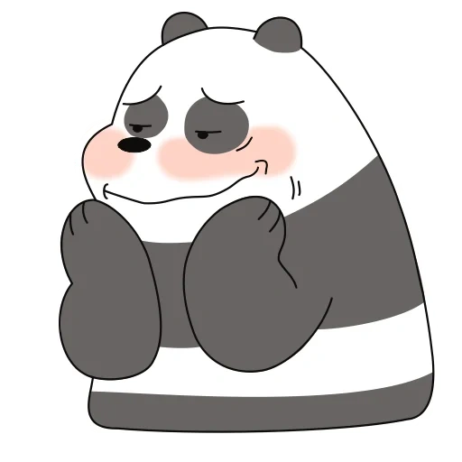 panda, we bare bears, gris panda white is true about bears