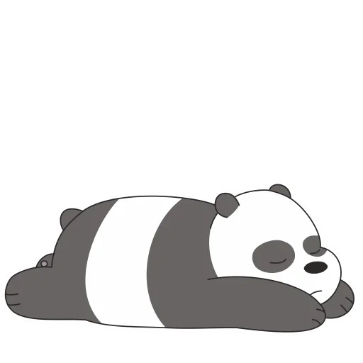 dessin de panda, panda dessin isa, les dessins de panda sont mignons, le panda est un dessin doux, esquisse de dessin panda