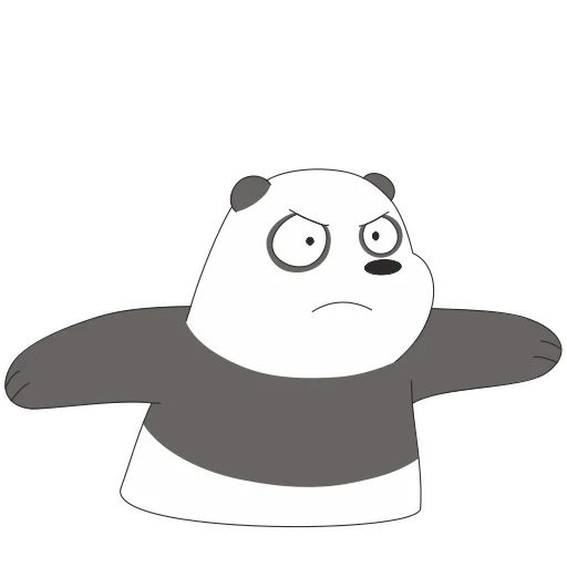 panda, bear panda, we bare bears panda, the whole truth about bears pan, gris panda white is true about bears